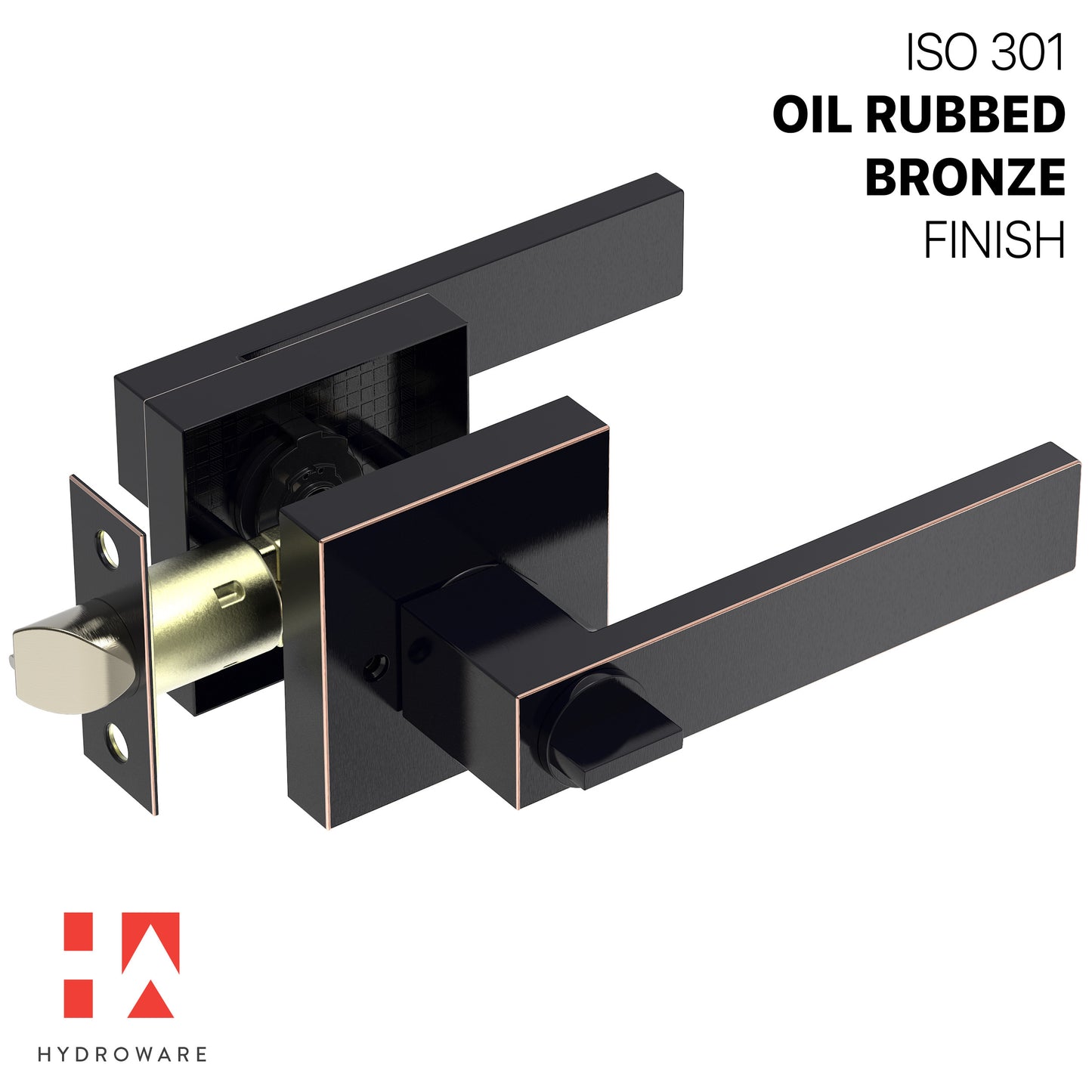 Square Door Lever with Key (Keyed Entry)