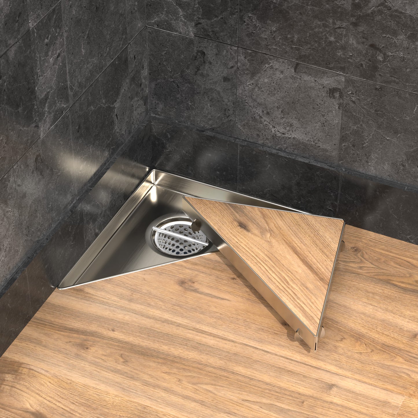 Triangle Shower Drain
