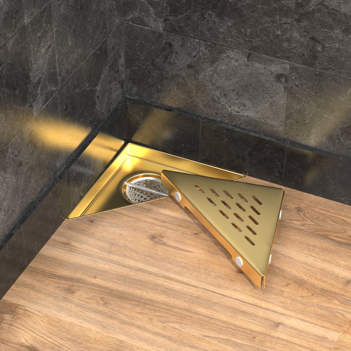 Triangle Shower Drain