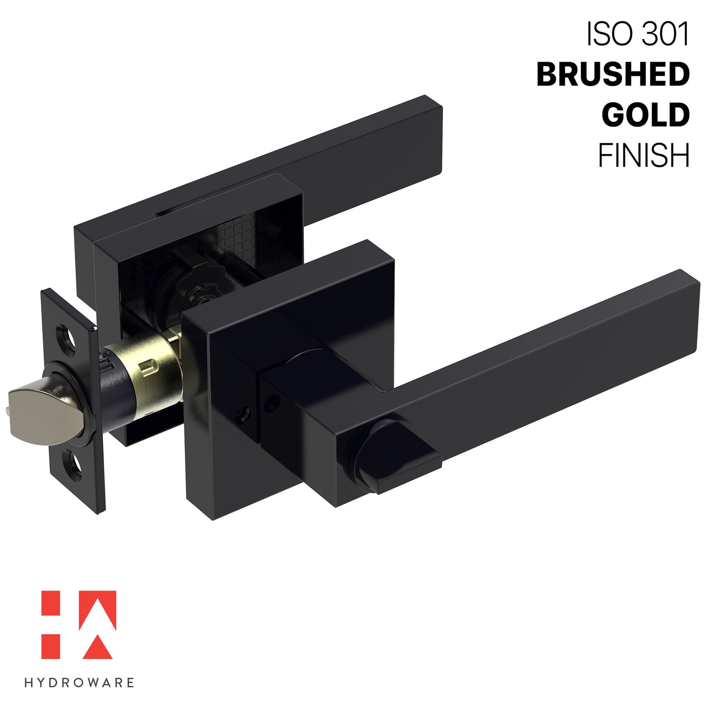Round Door Lever with Privacy Lock (Turn - Lock + Emergency Release Pin)