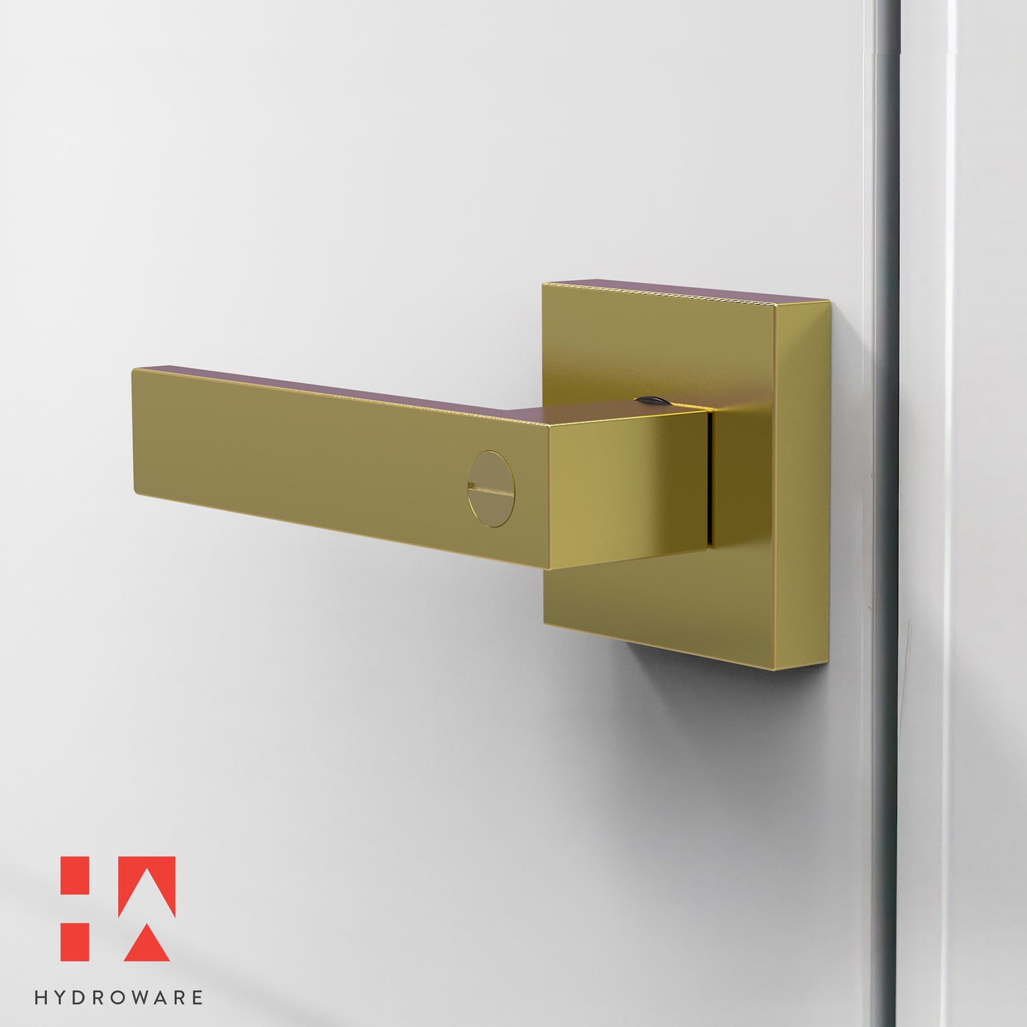 Round Door Lever with Privacy Lock (Turn - Lock + Emergency Release Pin)