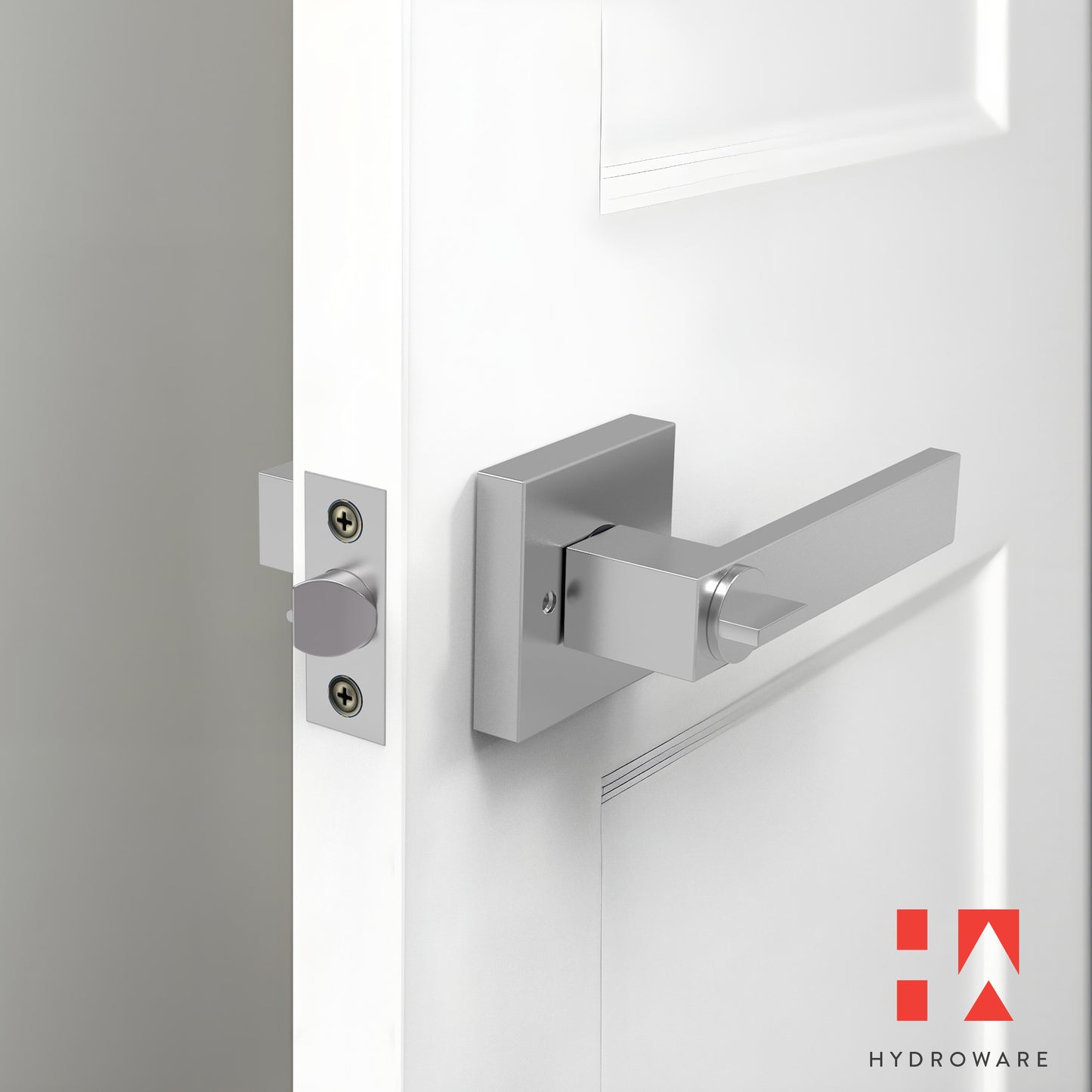 Round Door Lever with Privacy Lock (Turn - Lock + Emergency Release Pin)