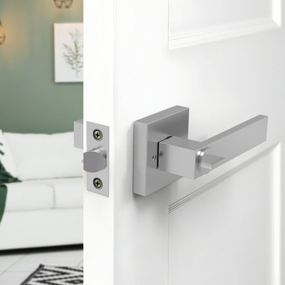 Square Door Lever with Key (Keyed Entry)